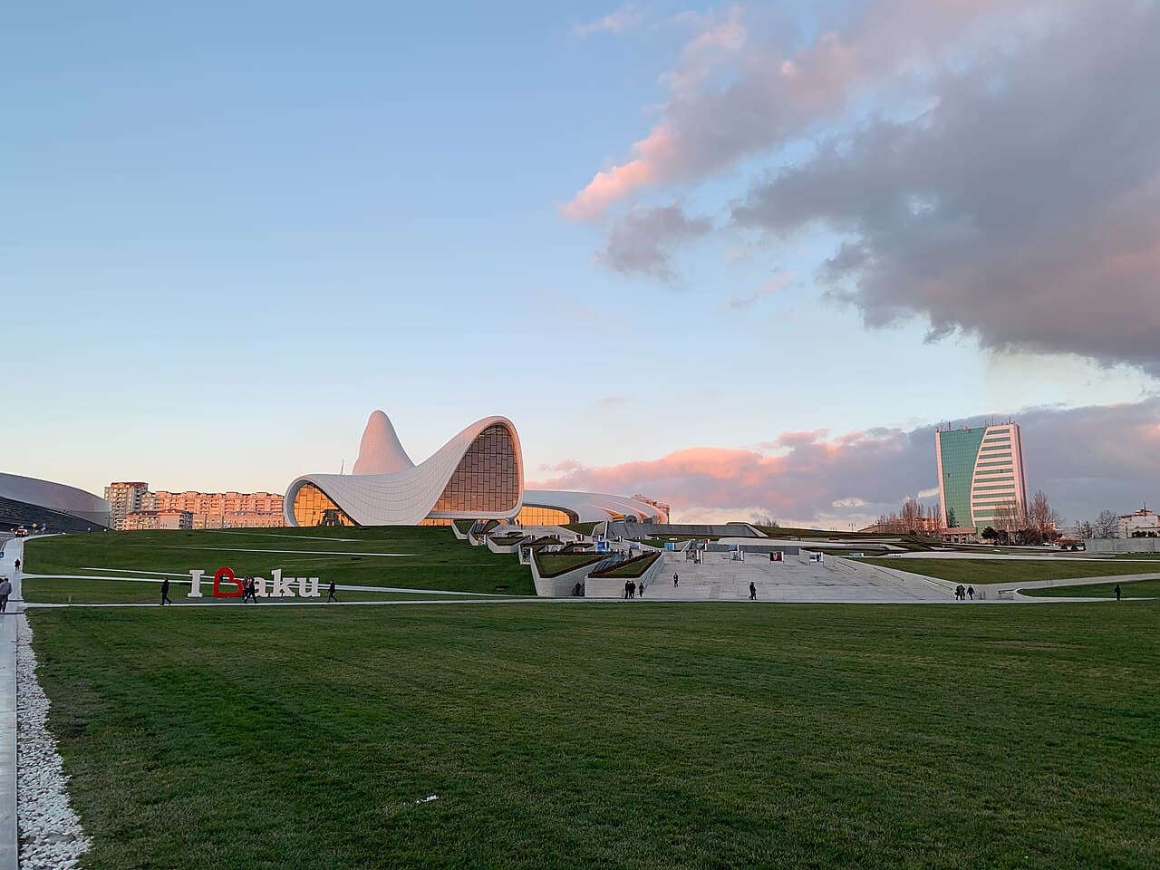 Heydar Aliyev Center and public plaza in Baku; illustrative venue reference