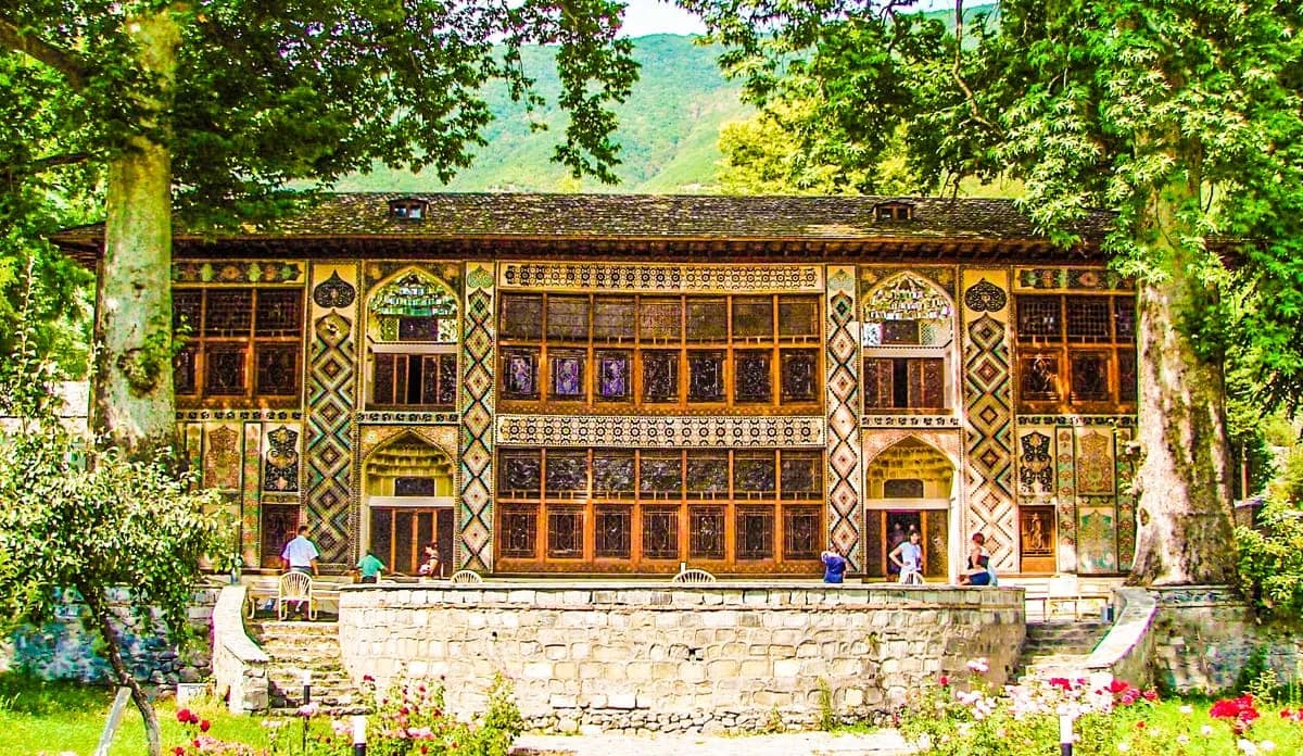 Sheki khan palace main façade