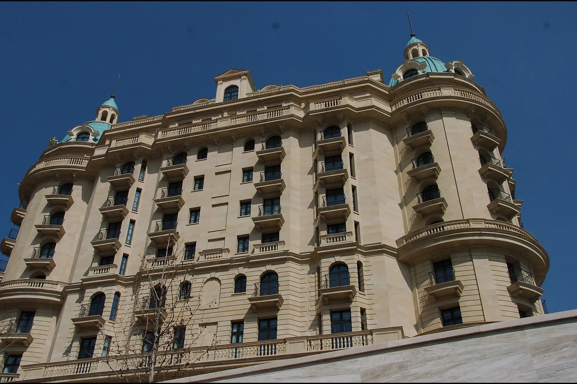 Exterior of Four Seasons Hotel Baku, shown as a venue reference, not a Birtour wedding