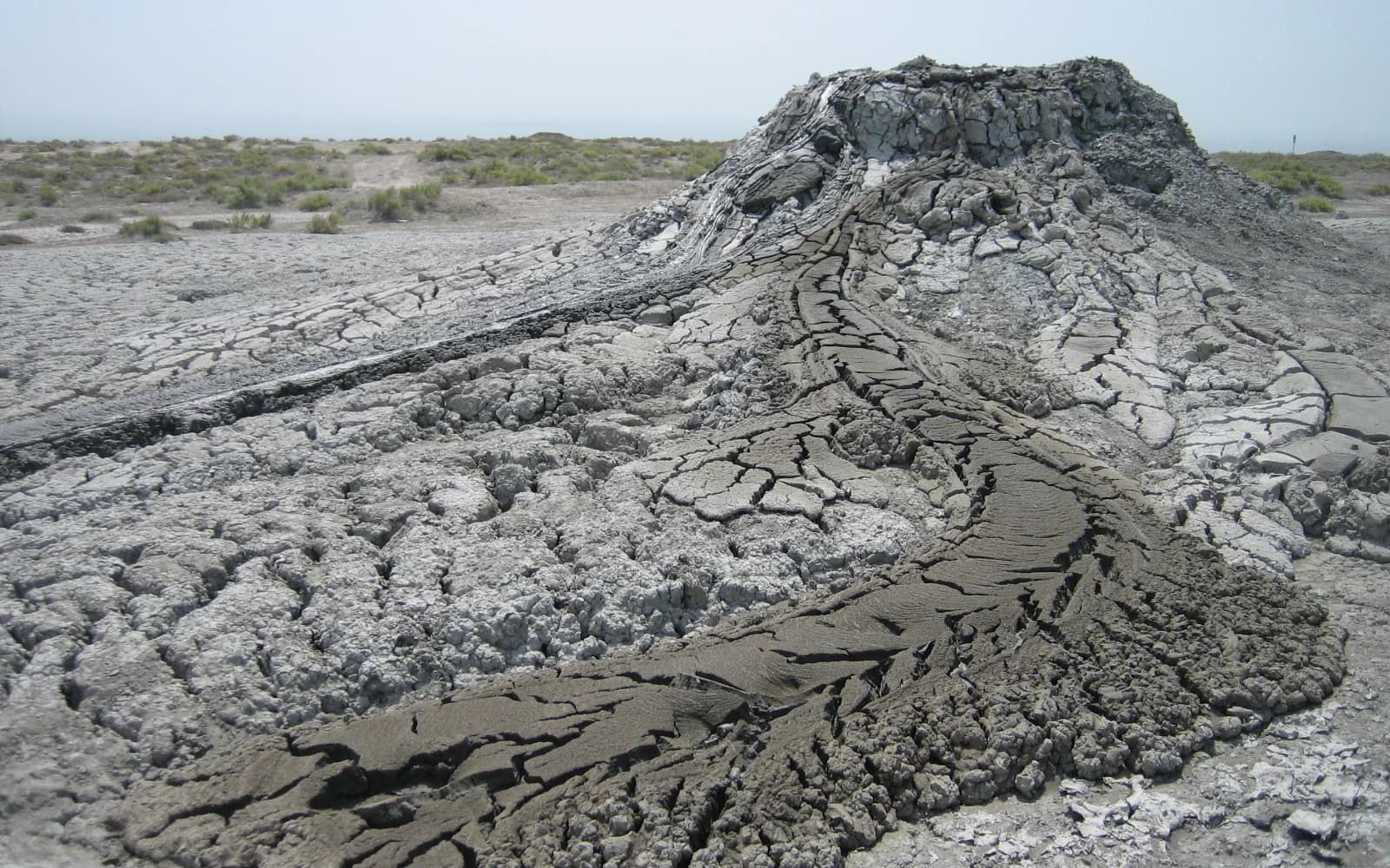Several mud-volcano cones in the Qobustan landscape