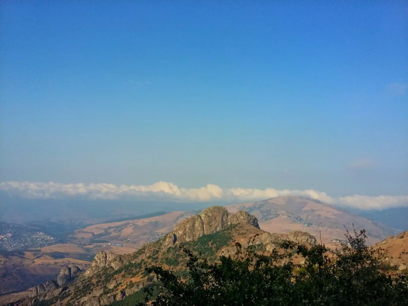 Mountain ridges near Lerik in the Talysh region