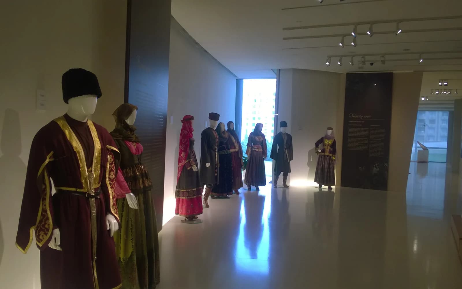 Costume exhibition inside the Heydar Aliyev Center in Baku