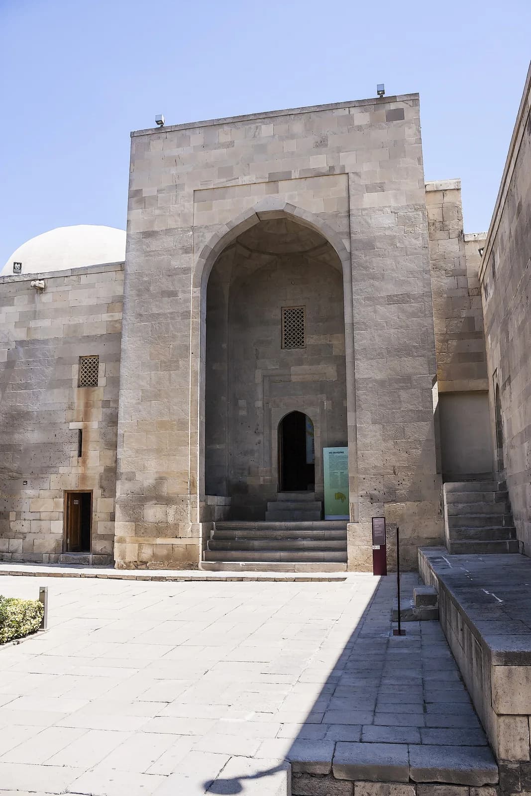 Stone entrance of the Palace of the Shirvanshahs in Baku