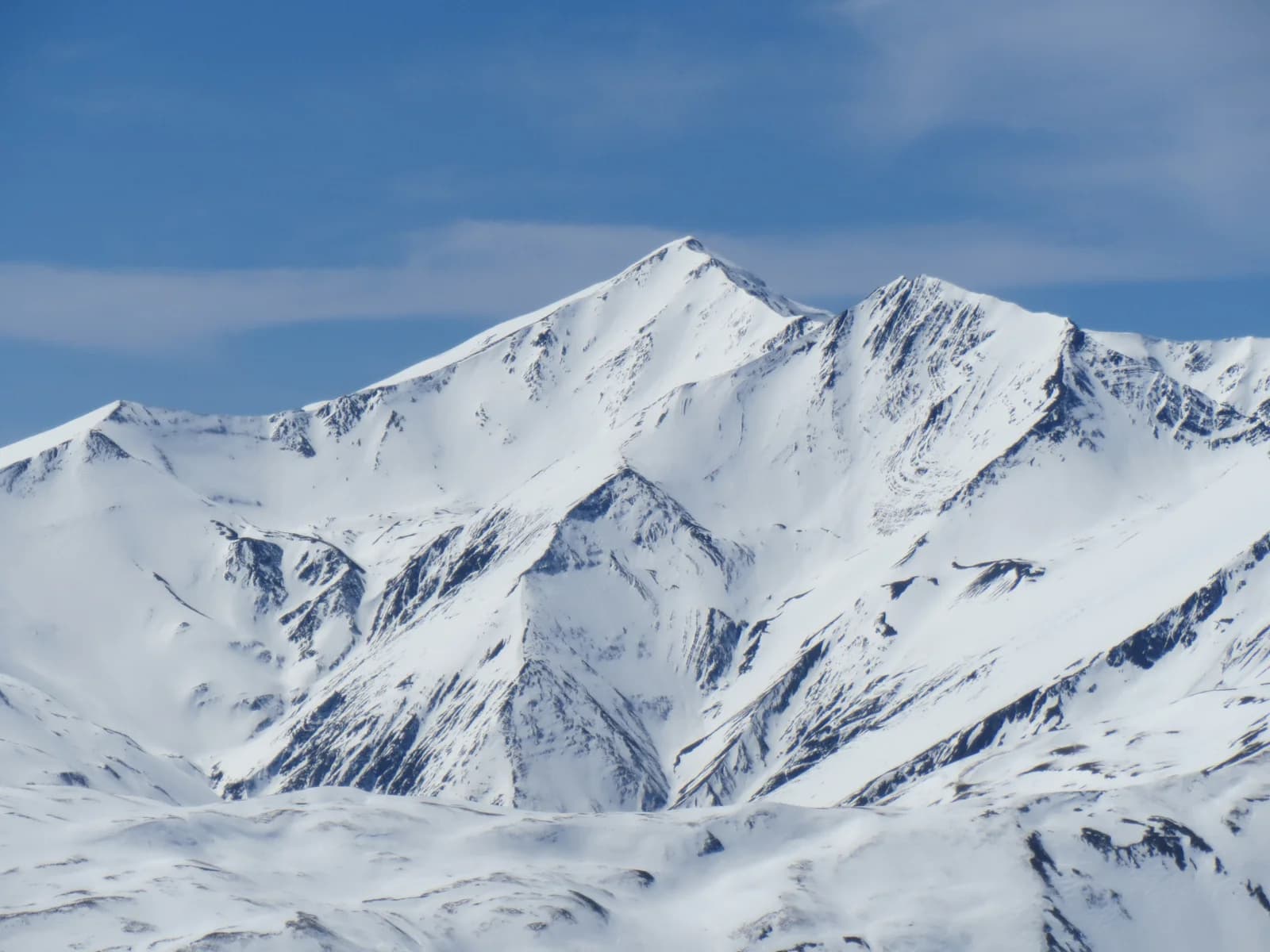 Snow-covered mountain slopes at Tufandag near Gabala