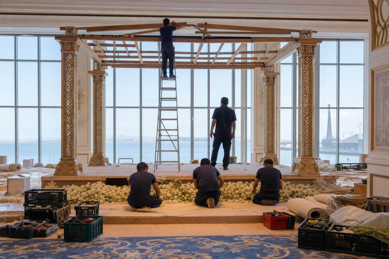 Half-finished mandap, Baku