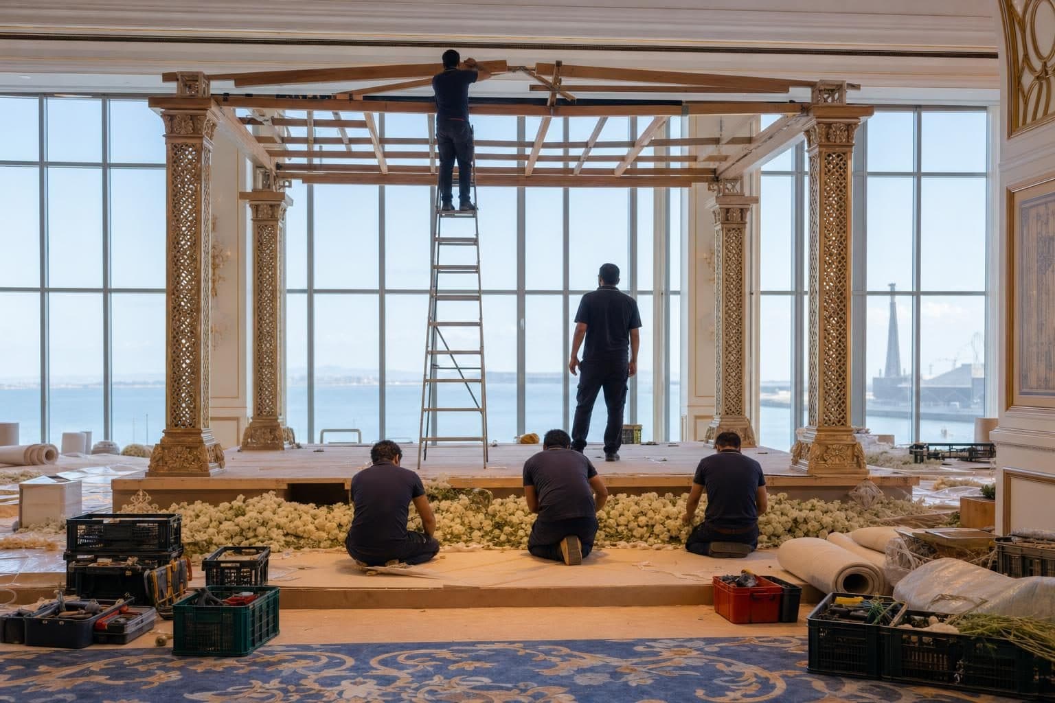 Half-finished mandap, Baku
