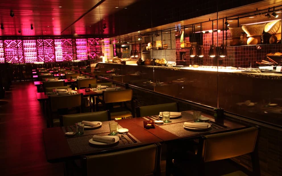 Dining room at CHiNAR restaurant in Baku