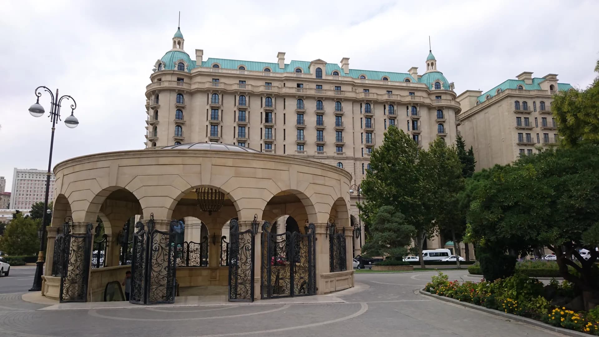 Four Seasons Hotel Baku exterior, shown as a possible venue reference rather than a Birtour wedding