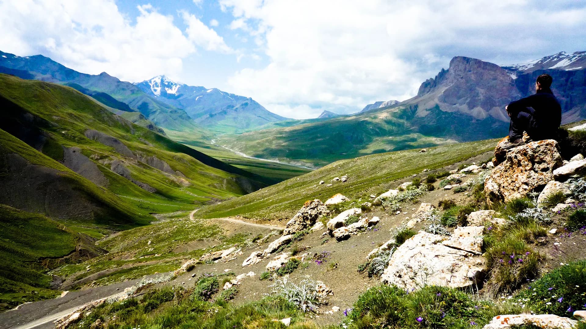 Rocky green mountain landscape in Azerbaijan