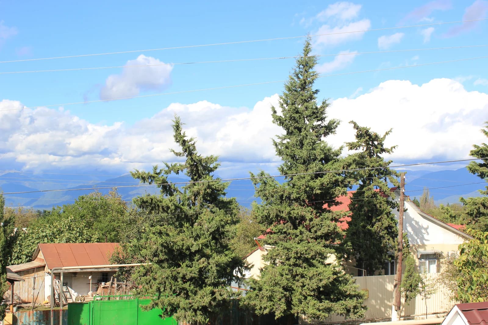 The village landscape around Ivanovka in Azerbaijan